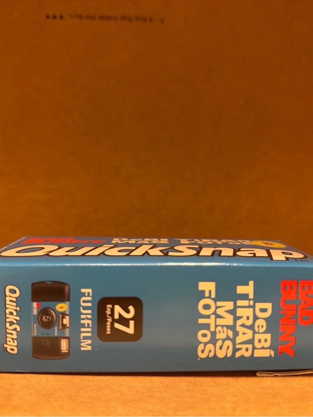 QuickSnap Vintage Film Box in Blue with Red Logo